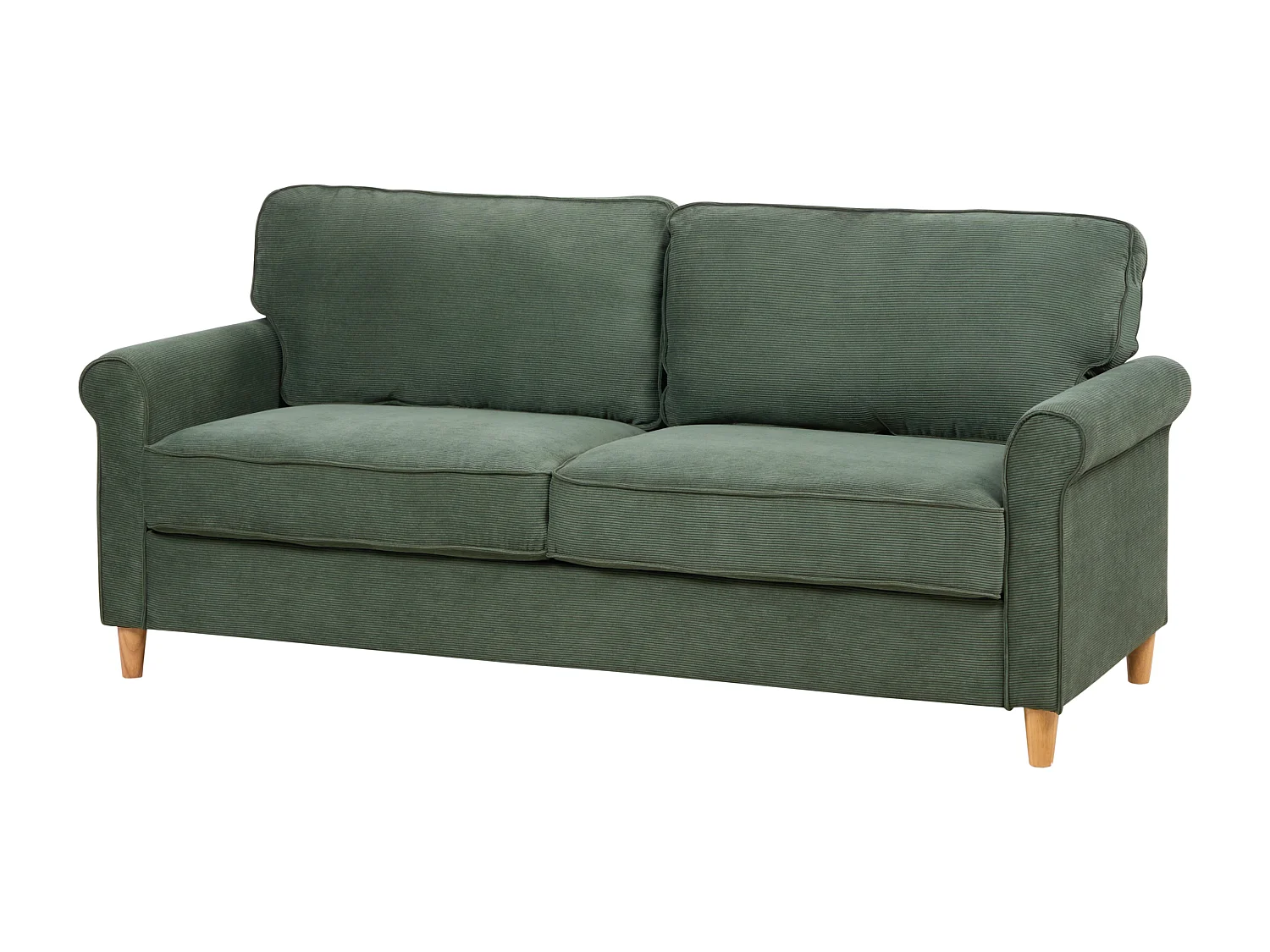 Bank RONNEBY Corduroy Donkergroen 3-zitter