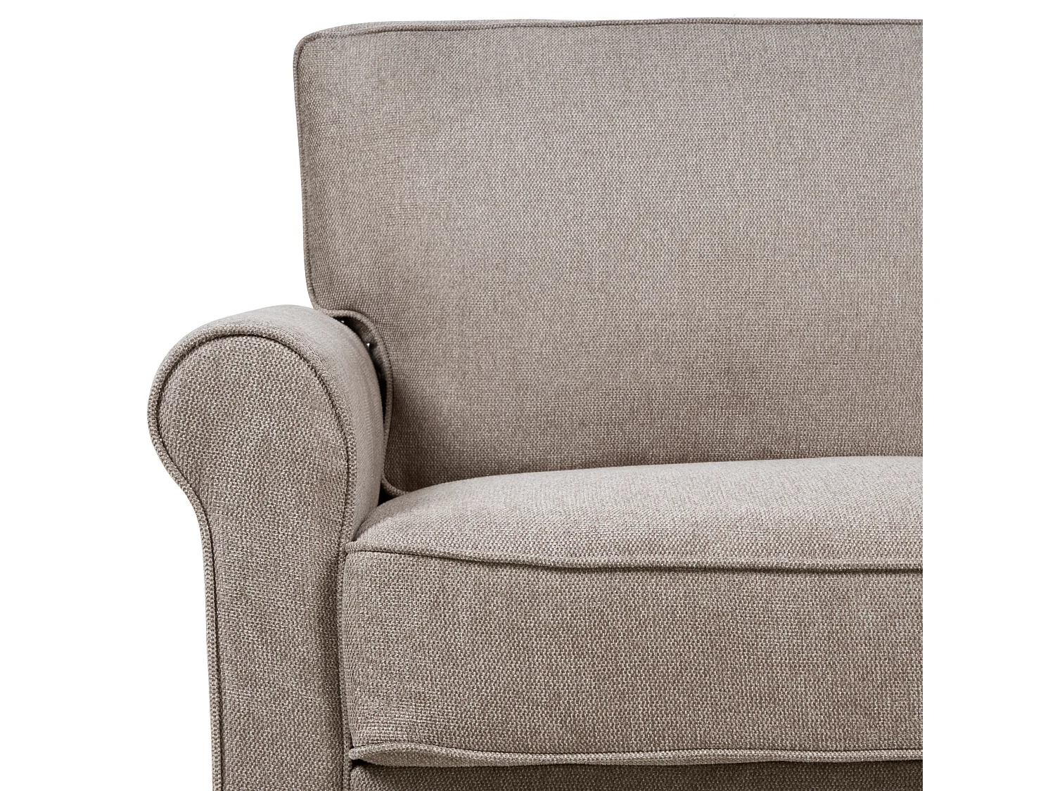 Divano RONNEBY Tessuto Marrone chiaro 3 posti