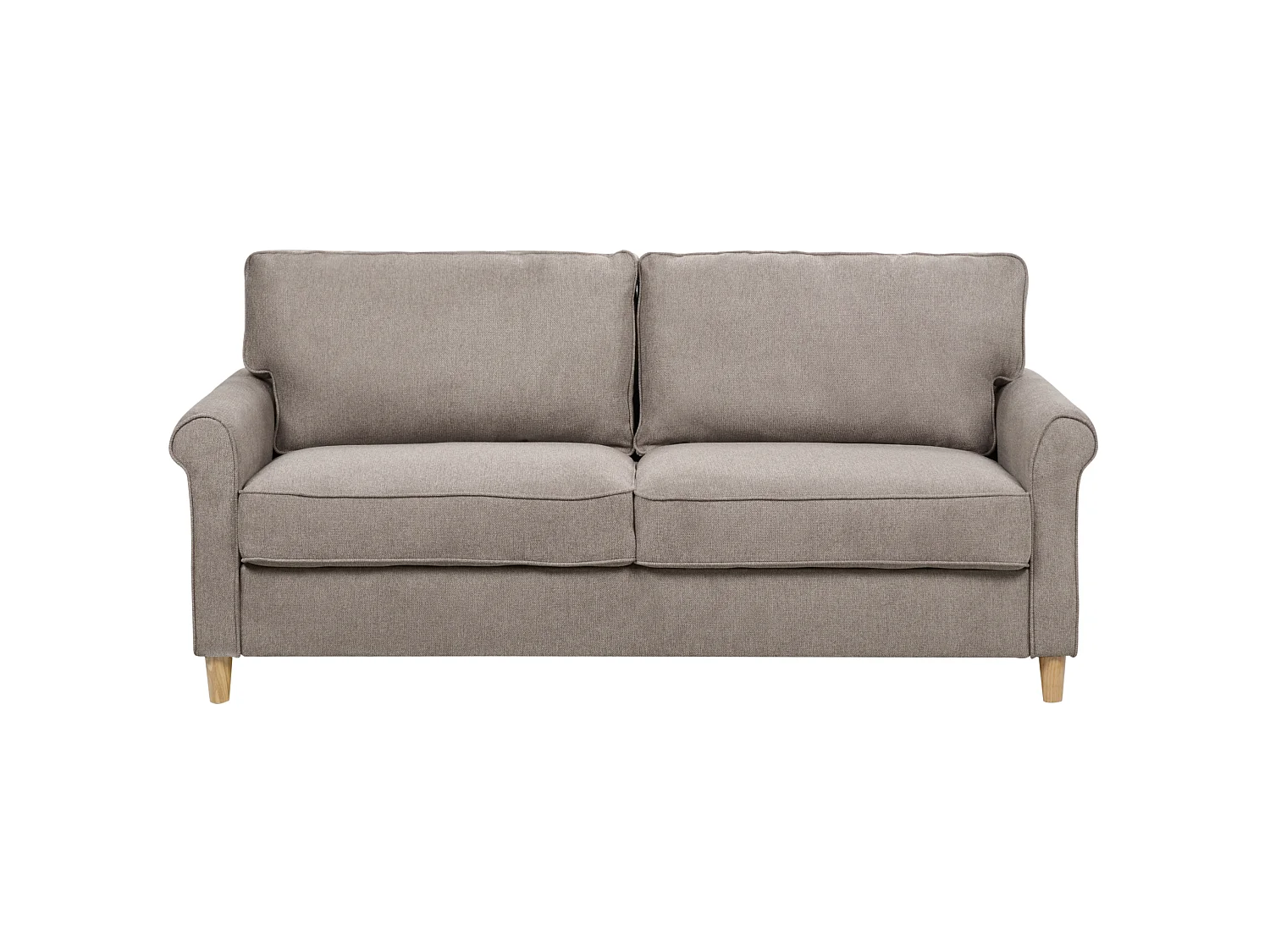 Canapé RONNEBY Tissu Marron clair 3 places