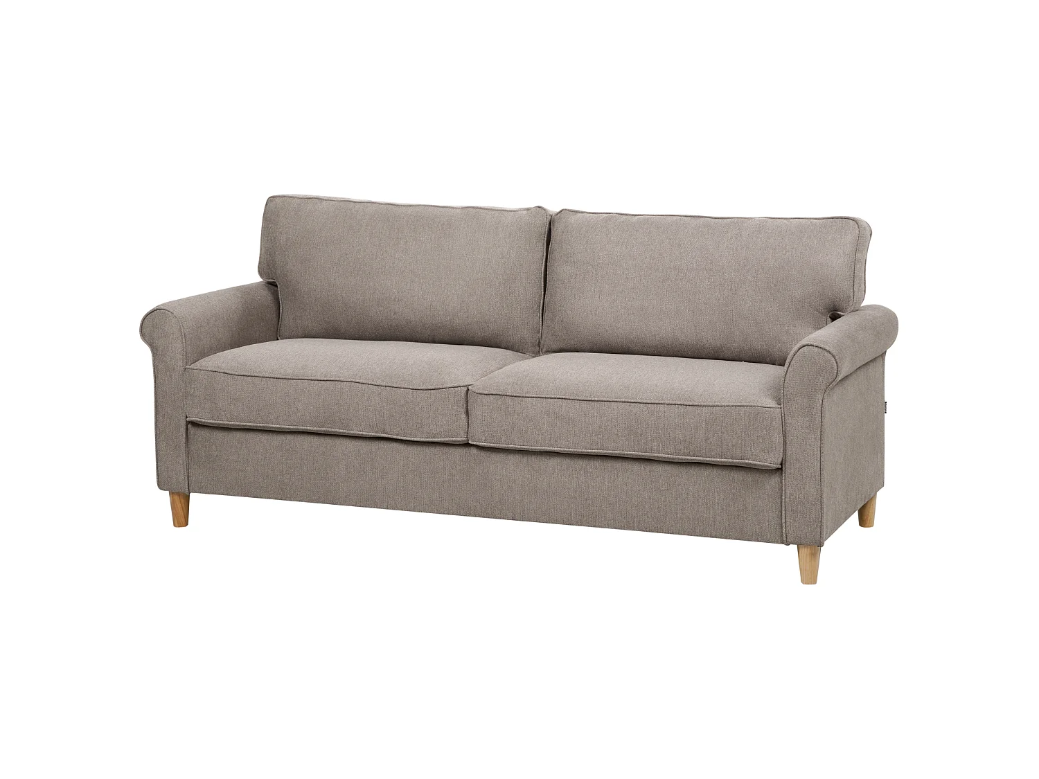 Canapé RONNEBY Tissu Marron clair 3 places