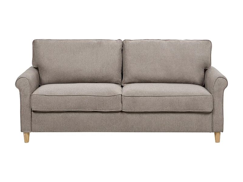 Sofá RONNEBY Tecido Castanho claro 3 lugares