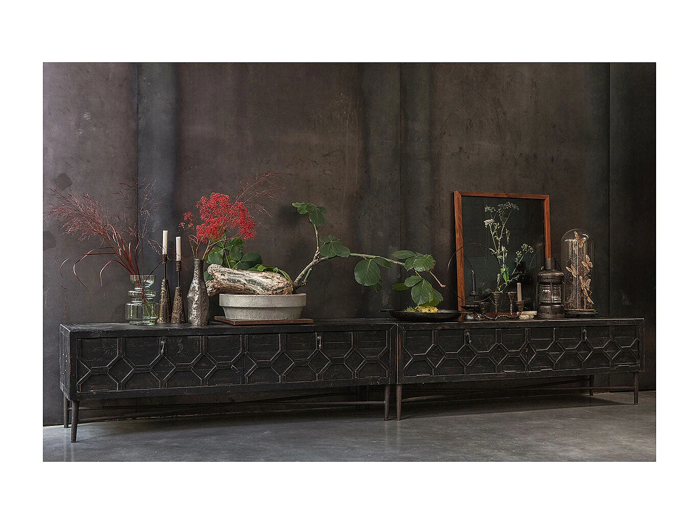 Meuble TV 160cm style ethnique DALI