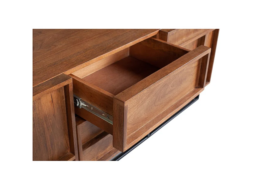 FORREST - TV-Möbel aus dunkelbraunem Holz L 140