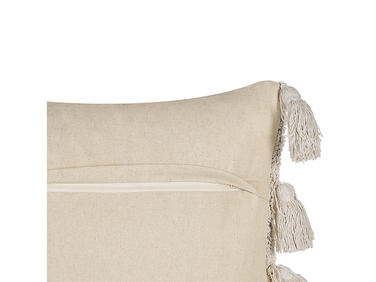 Cojín decorativo BOUVARDIA Algodón 45 x 45 cm Gris Patrón chevrón