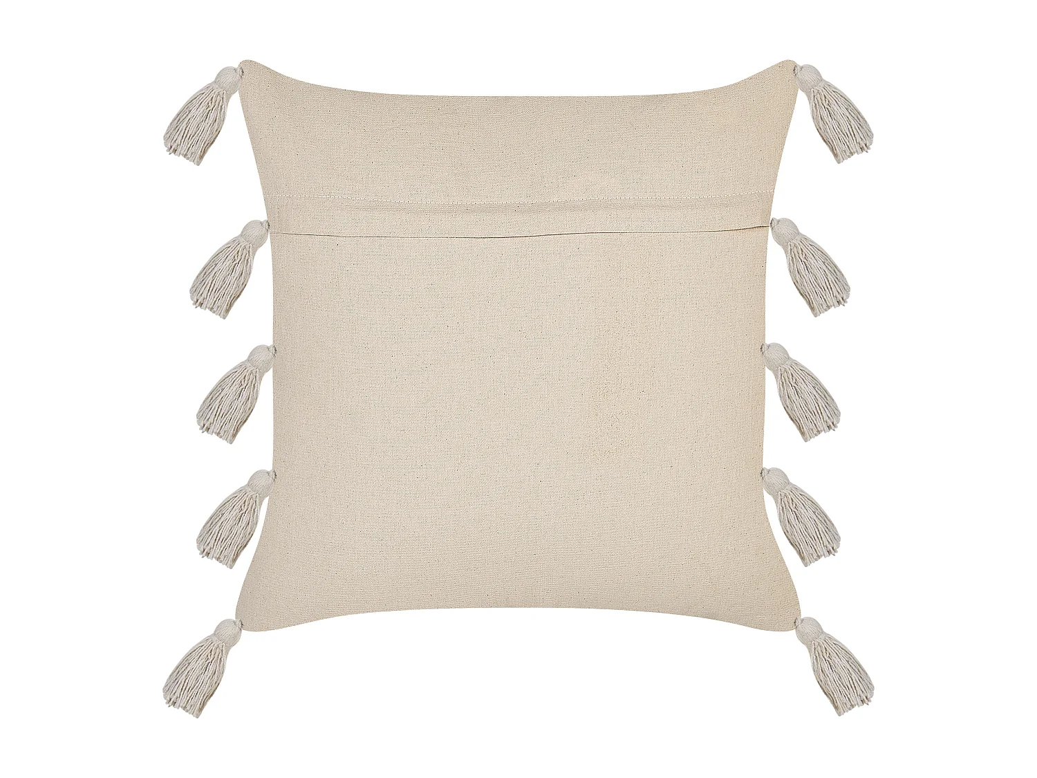 Coussin BOUVARDIA Coton 45 x 45 cm Gris Motif à chevrons