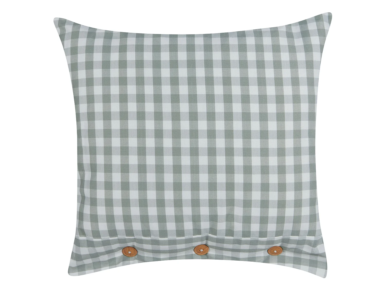 Throw Cushion TALYA 45 x 45 cm Mint Green Checked