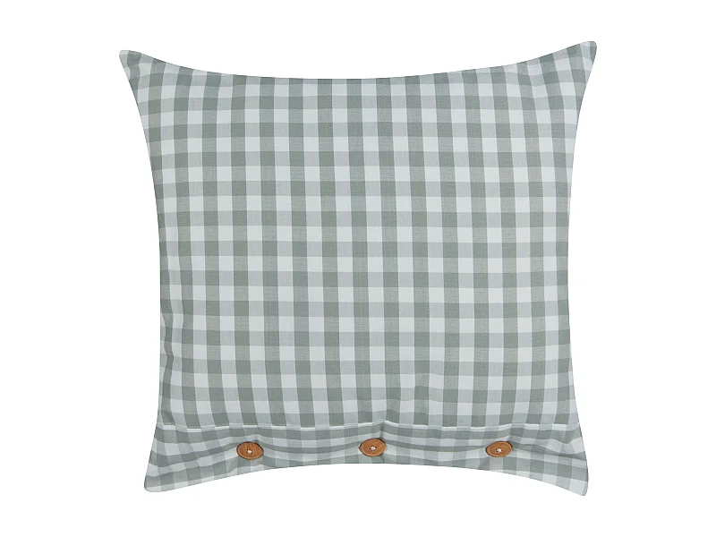 Coussin TALYA 45 x 45 cm Vert menthe À carreaux