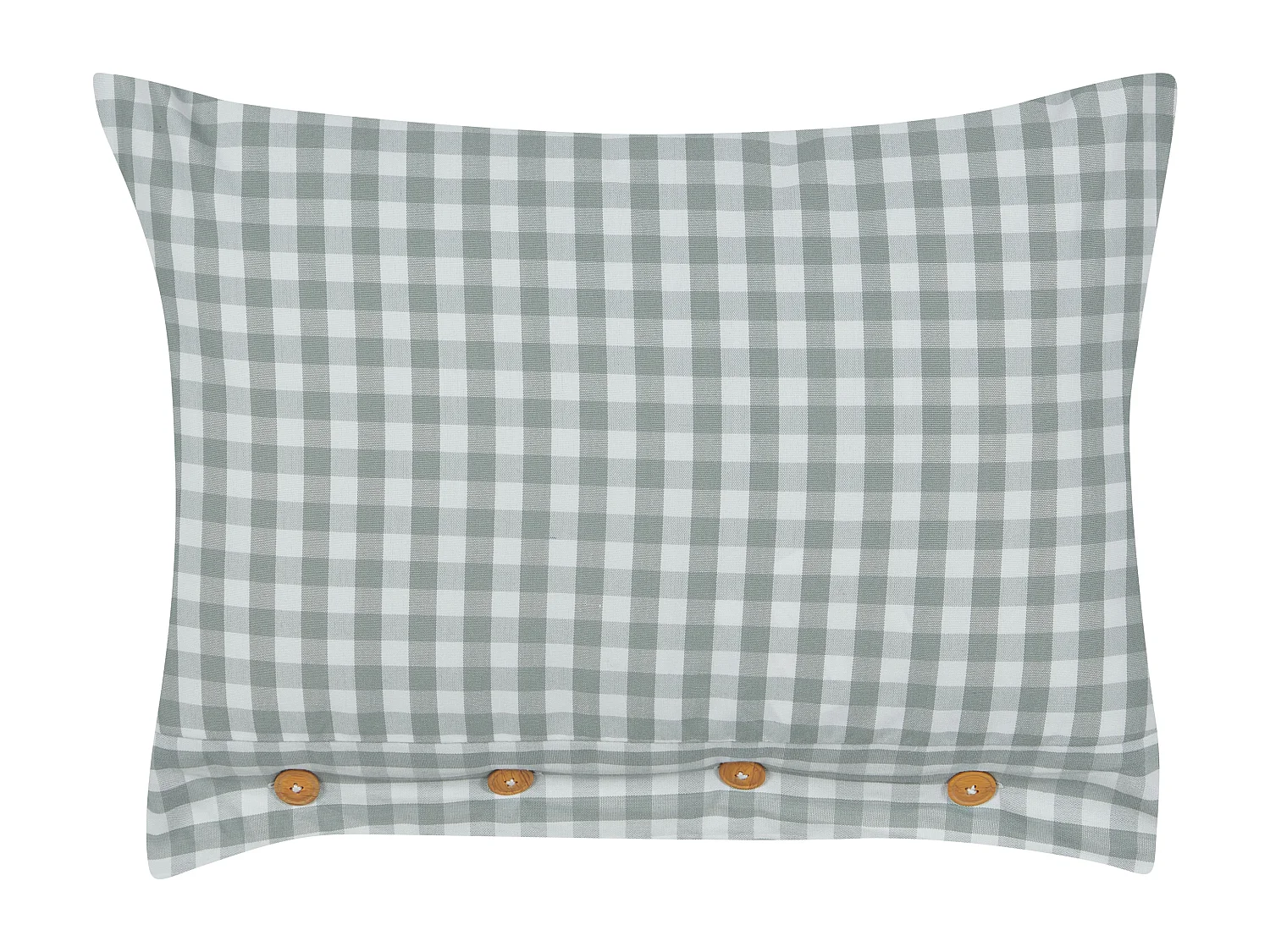 Dekokissen TALYA 40 x 60 cm Mintgrün Kariertes Muster