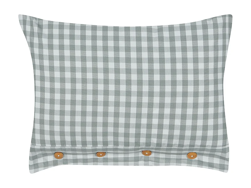 Cuscino decorativo TALYA 40 x 60 cm Verde menta Trama a scacchi