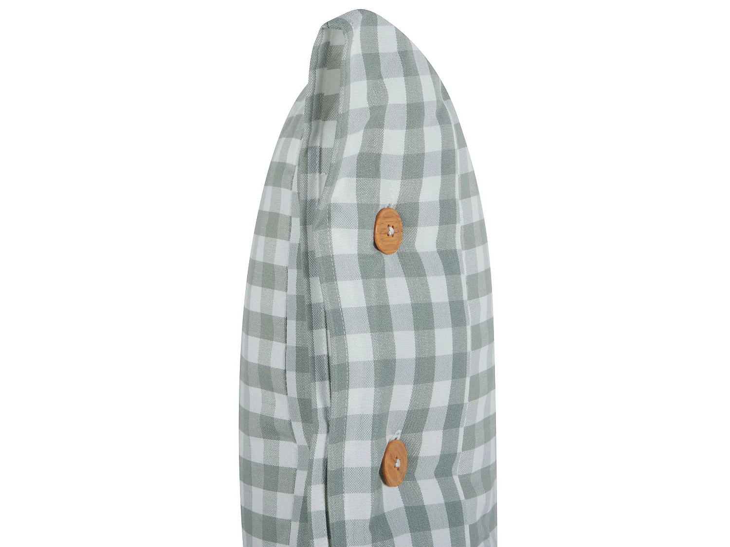 Lot de 2 coussins décoratifs TALYA 45 x 45 cm Vert menthe À carreaux