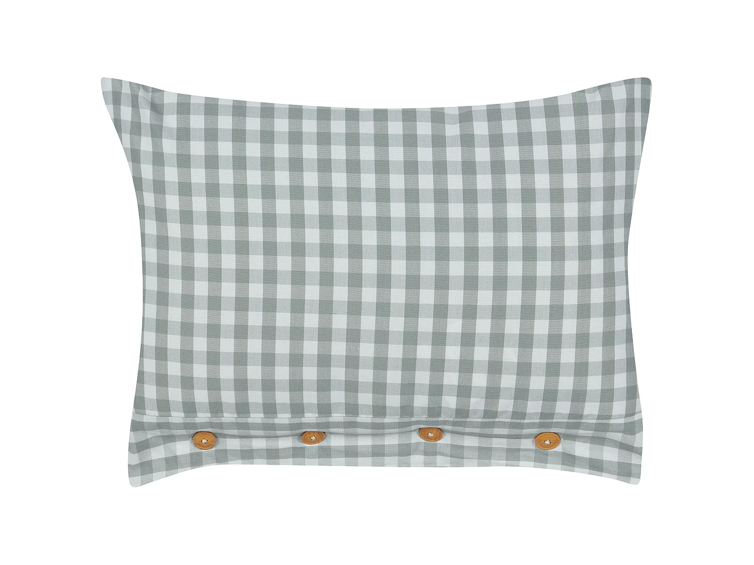 Set van 2 decoratieve kussens TALYA 40 x 60 cm Mintgroen Geblokt patroon
