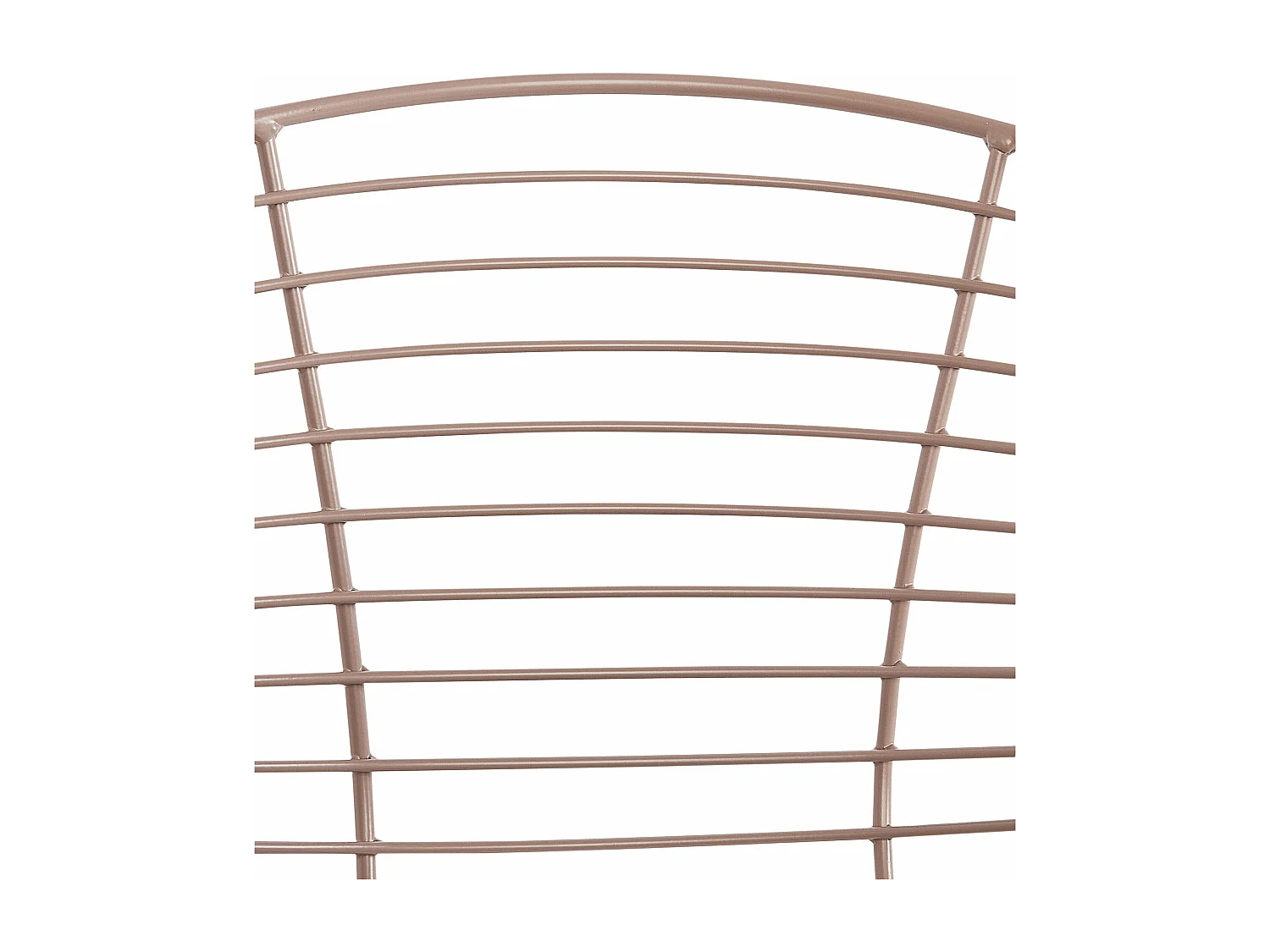 Conjunto de 2 cadeiras de jantar HOBACK Metal Creme