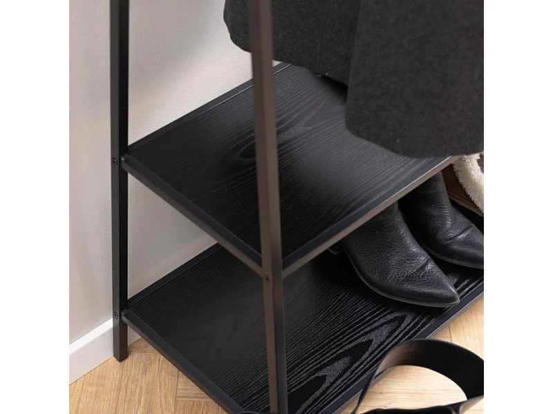 Sea kapstok 2 planken zwart.