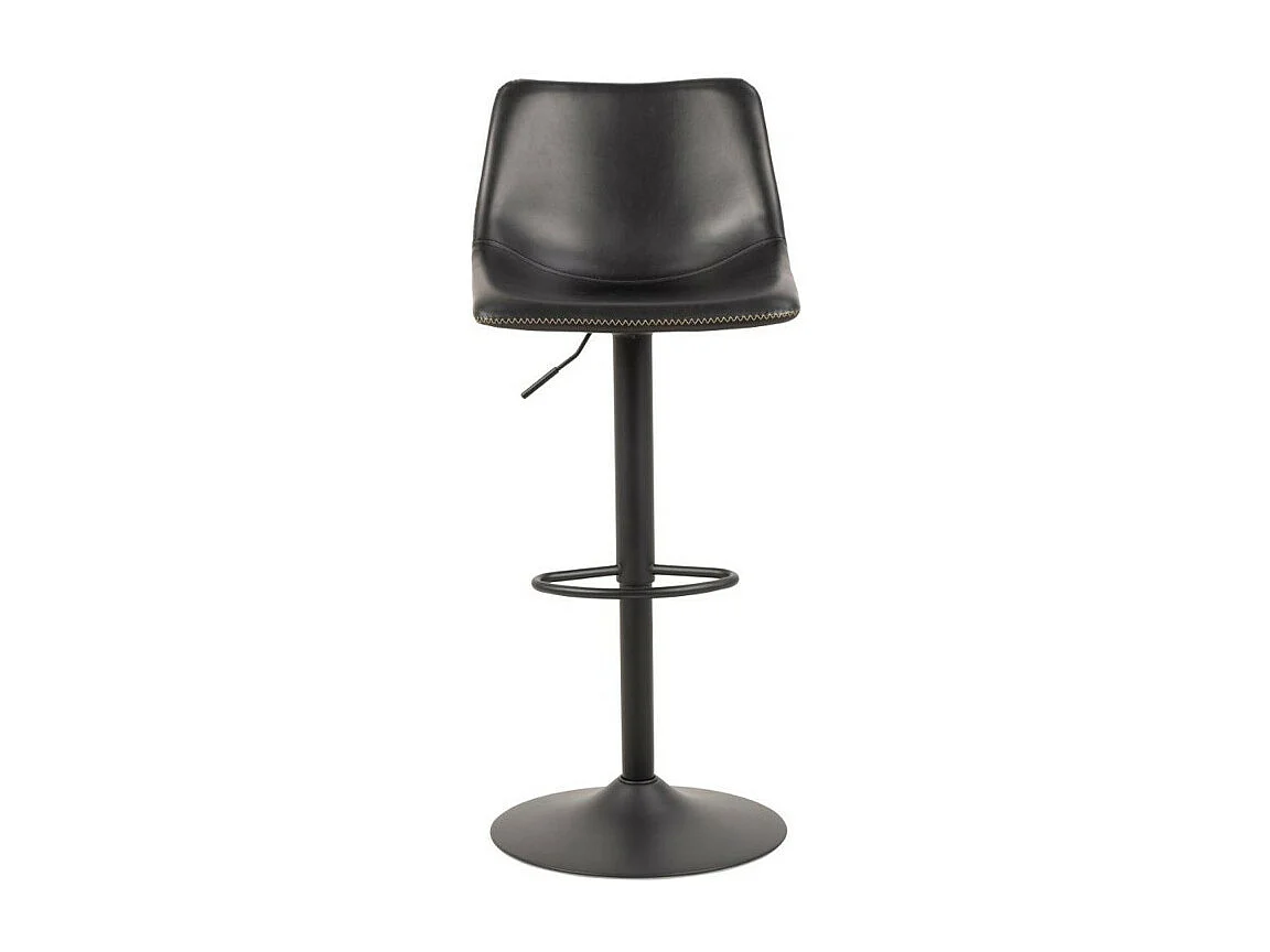 Sgabello da bar Oregon con cuciture a contrasto beige, nero.