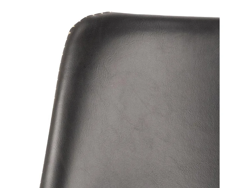 Sgabello da bar Oregon con cuciture a contrasto beige, nero.