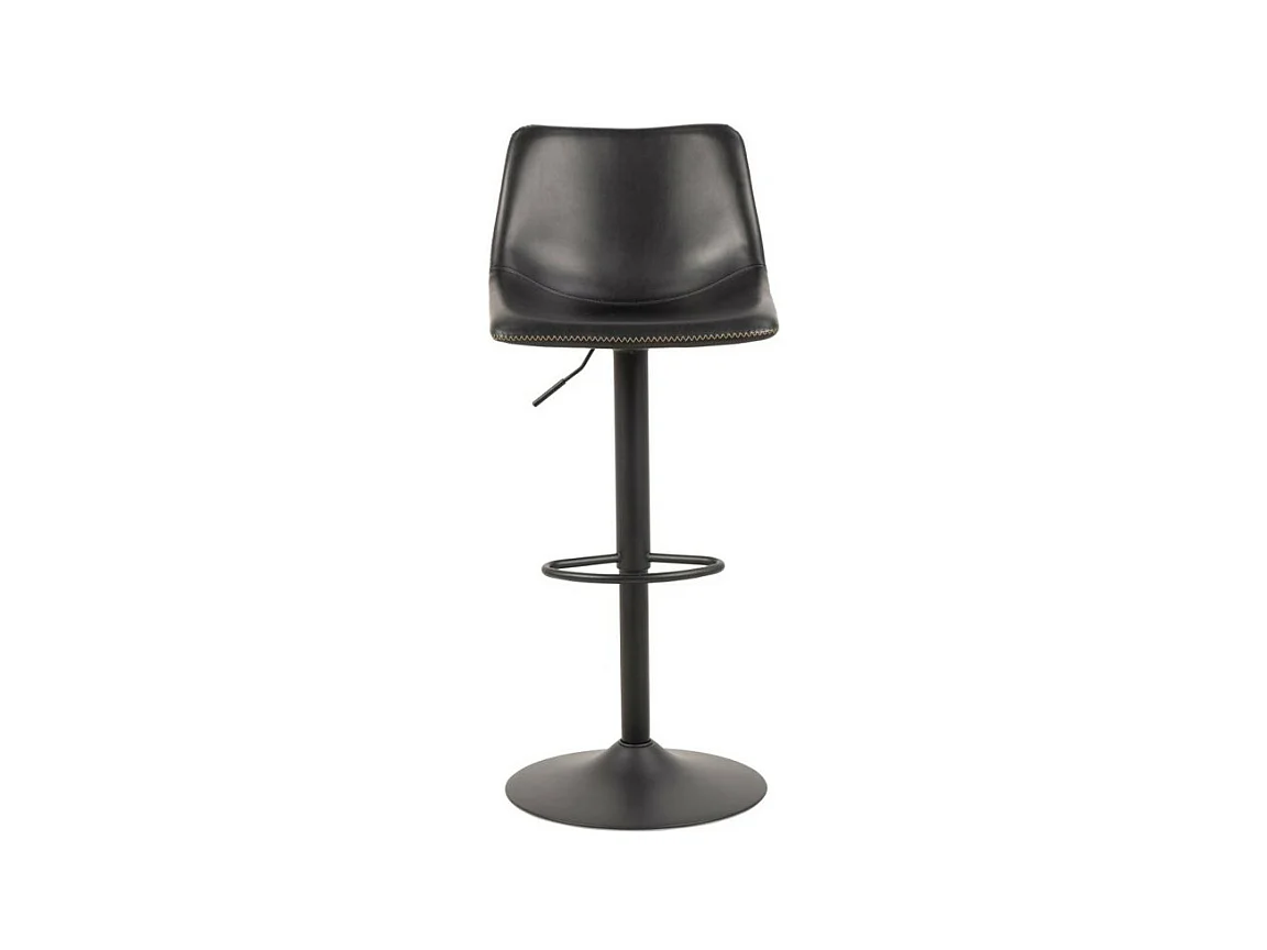 Oregon Tabouret de bar avec surpiqûres contrastées beige, noir.