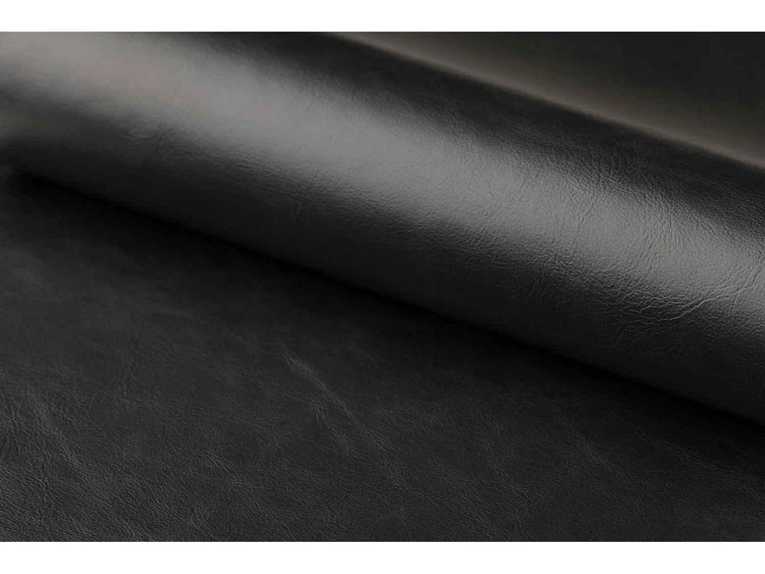 Oregon Barhocker mit beigen Kontrastnähten, Schwarz.