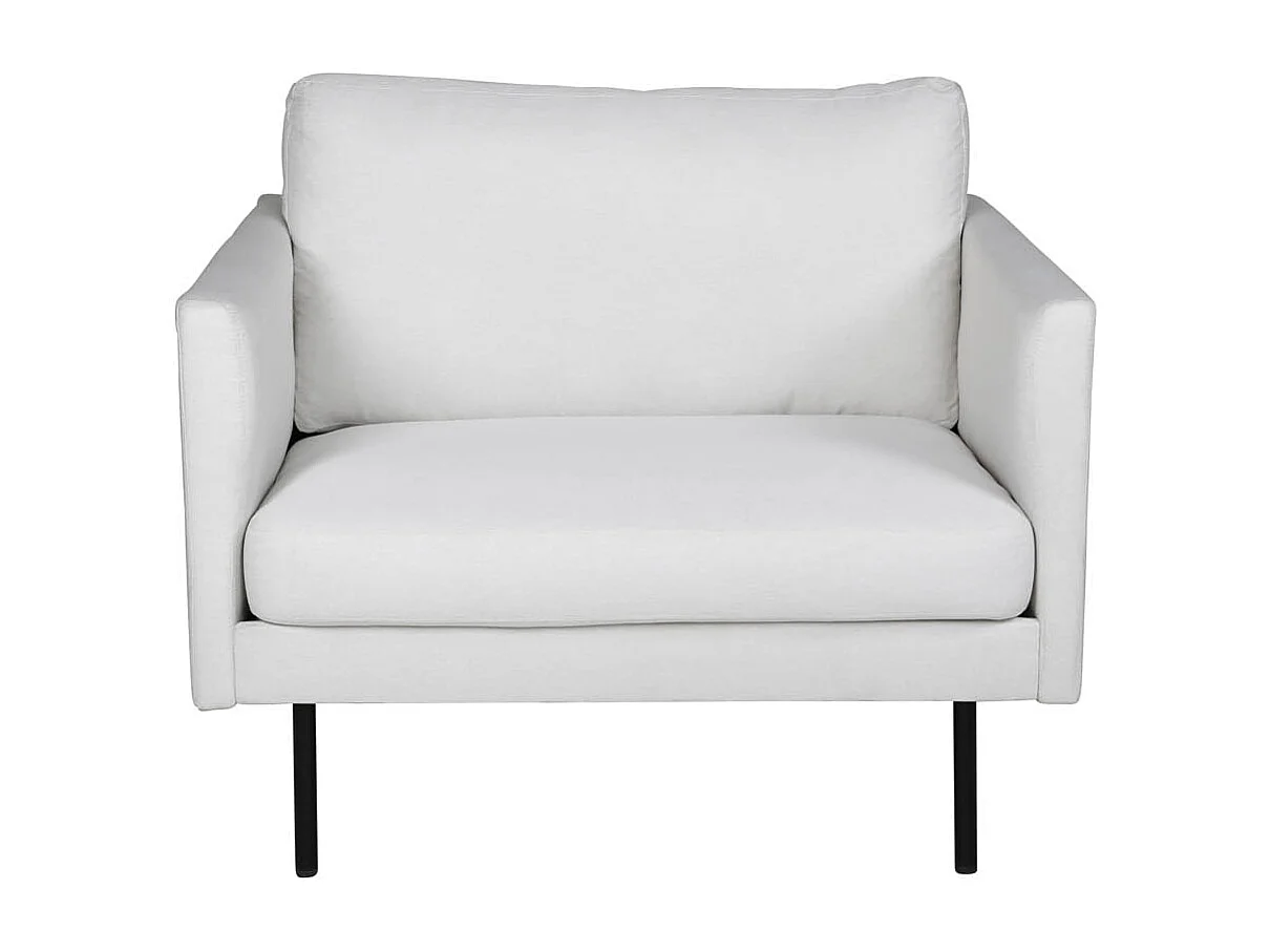 Fauteuil en Tissu "Zoom" 95cm Beige Clair