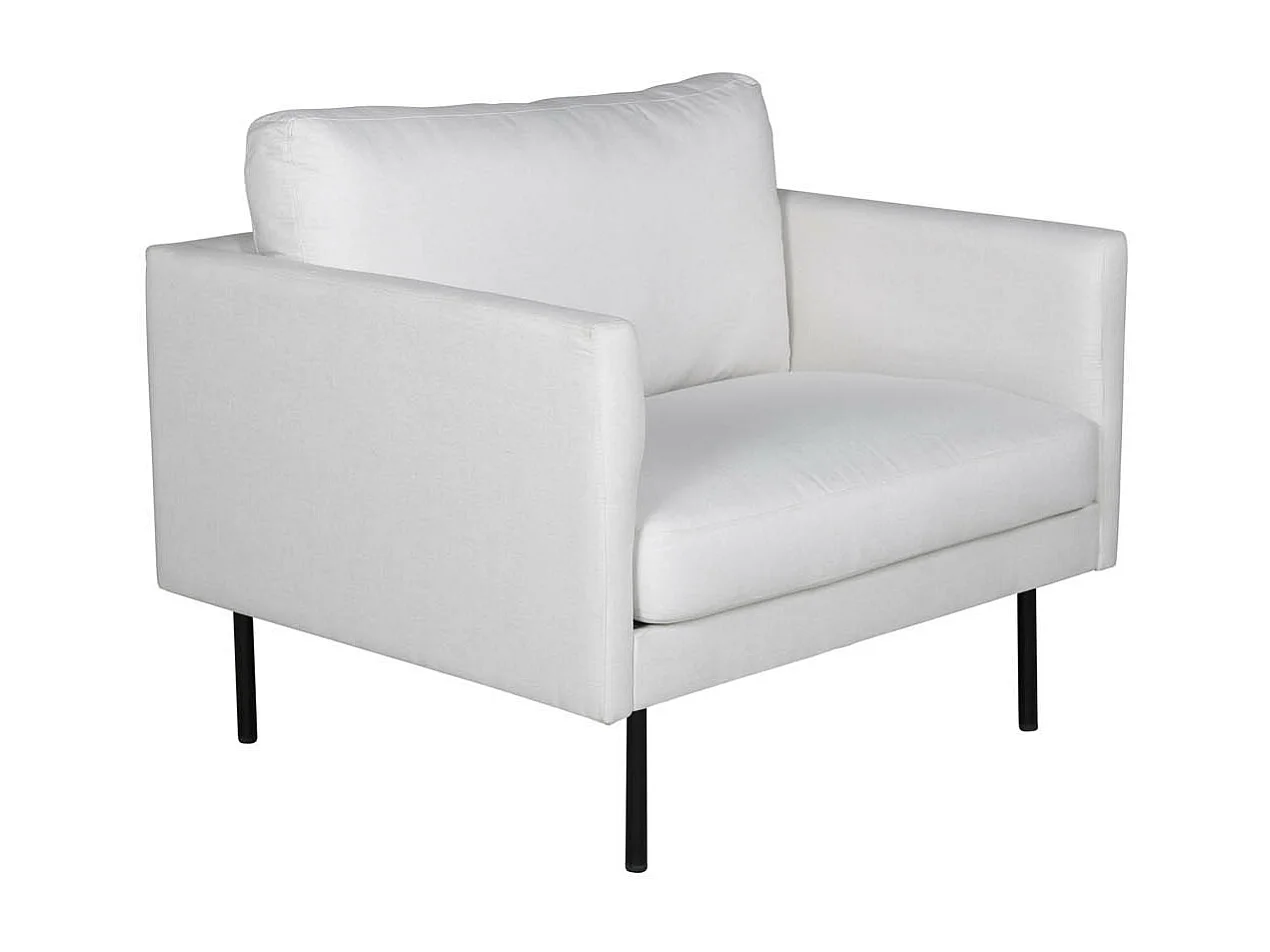 Fauteuil en Tissu "Zoom" 95cm Beige Clair