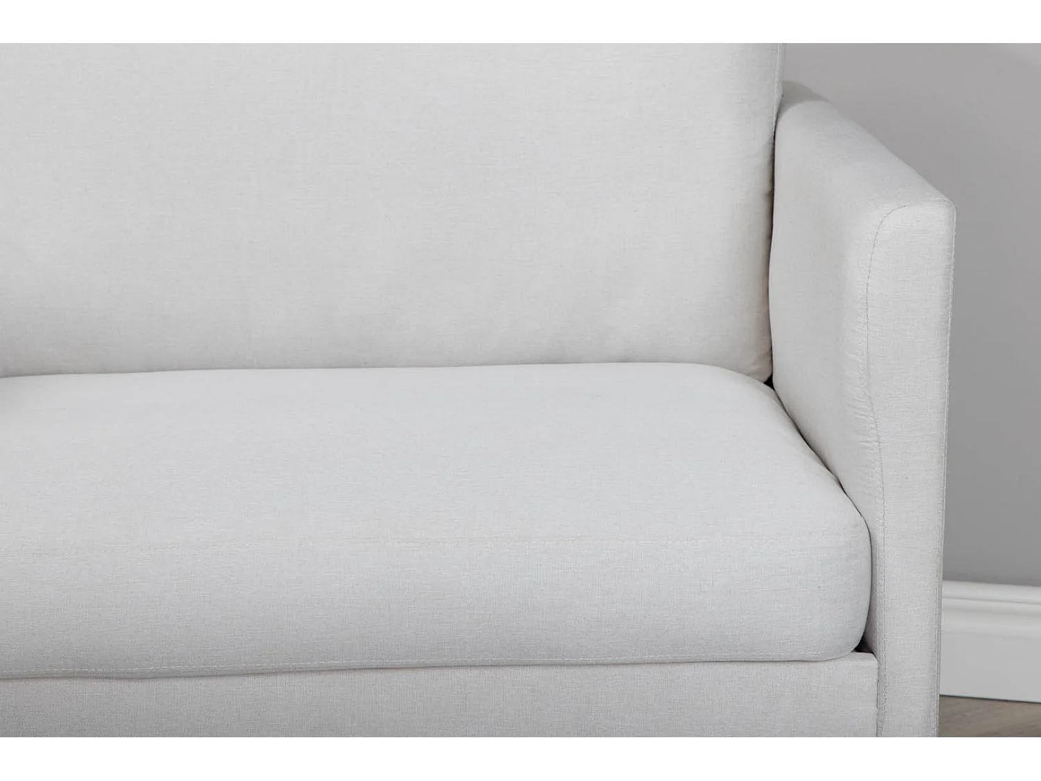 Fauteuil en Tissu "Zoom" 95cm Beige Clair