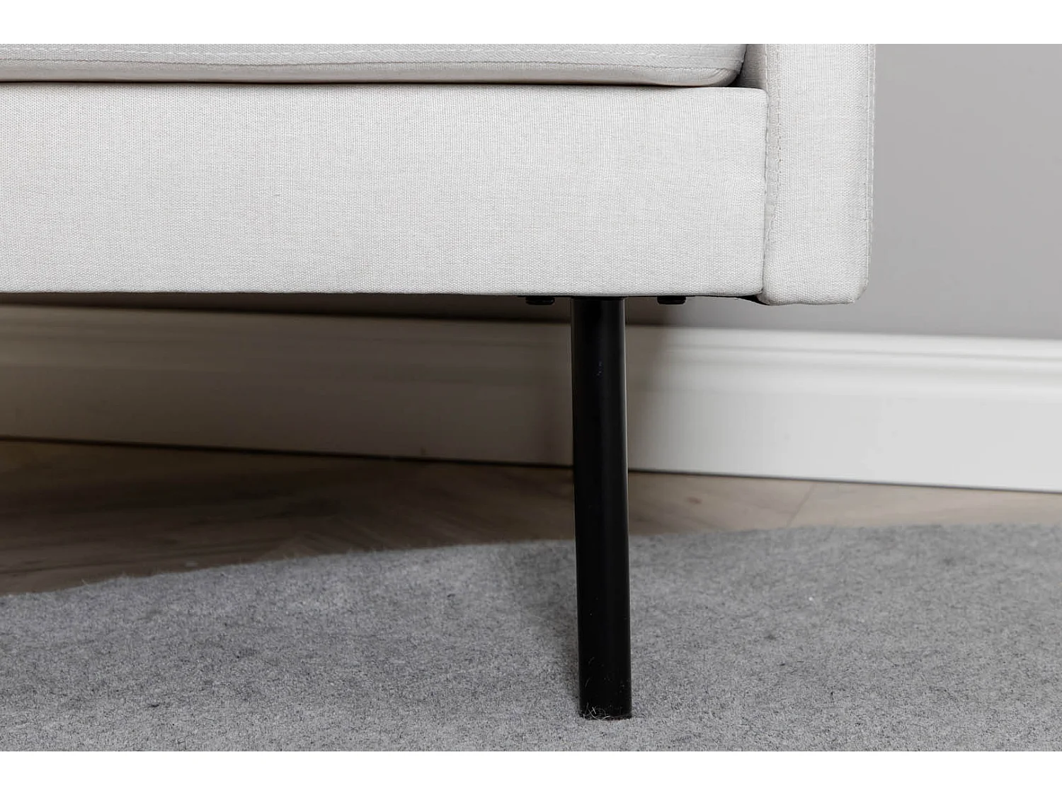 Fauteuil en Tissu "Zoom" 95cm Beige Clair