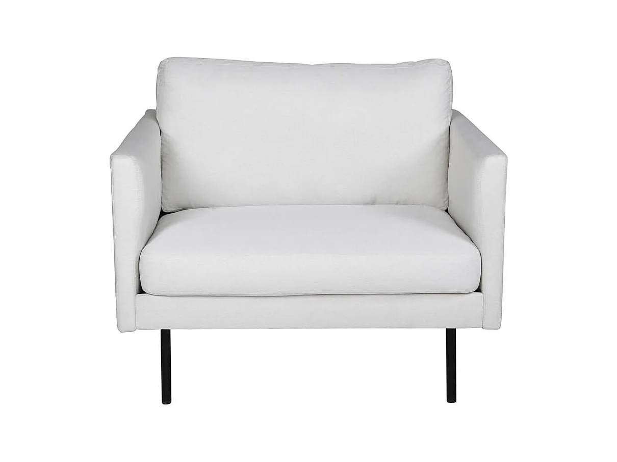 Fauteuil en Tissu "Zoom" 95cm Beige Clair
