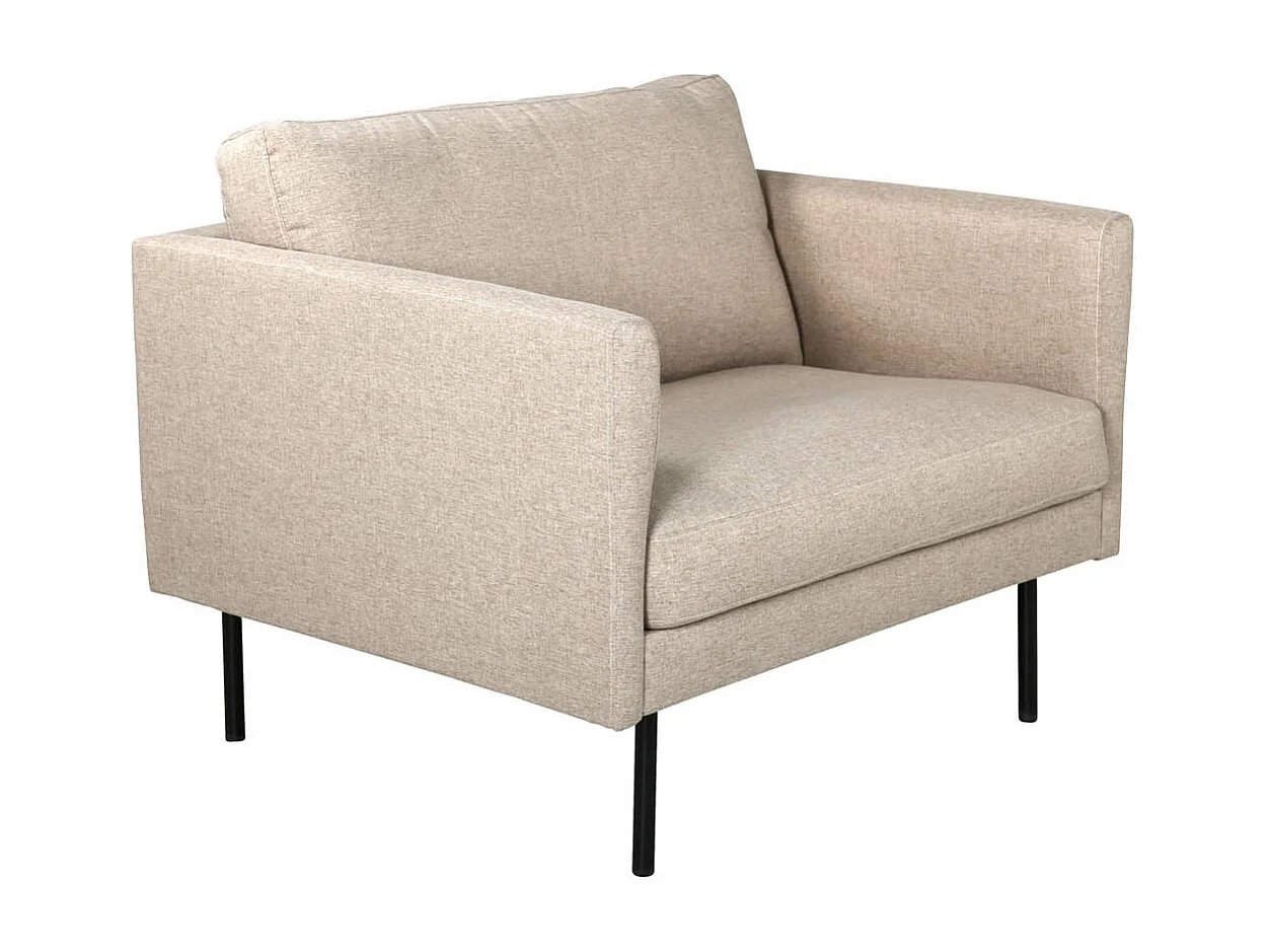 Fauteuil en Tissu "Zoom" 95cm Beige