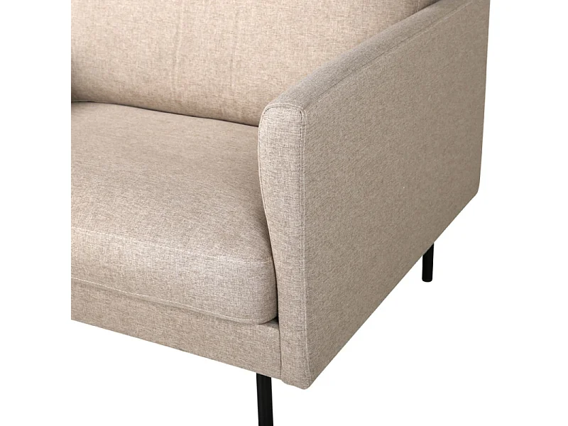 Fauteuil en Tissu "Zoom" 95cm Beige