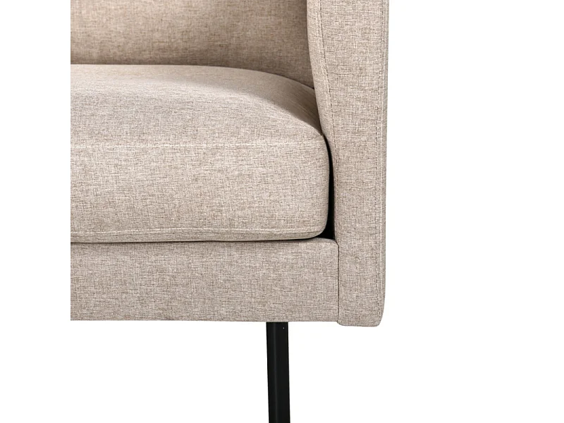 Fauteuil en Tissu "Zoom" 95cm Beige