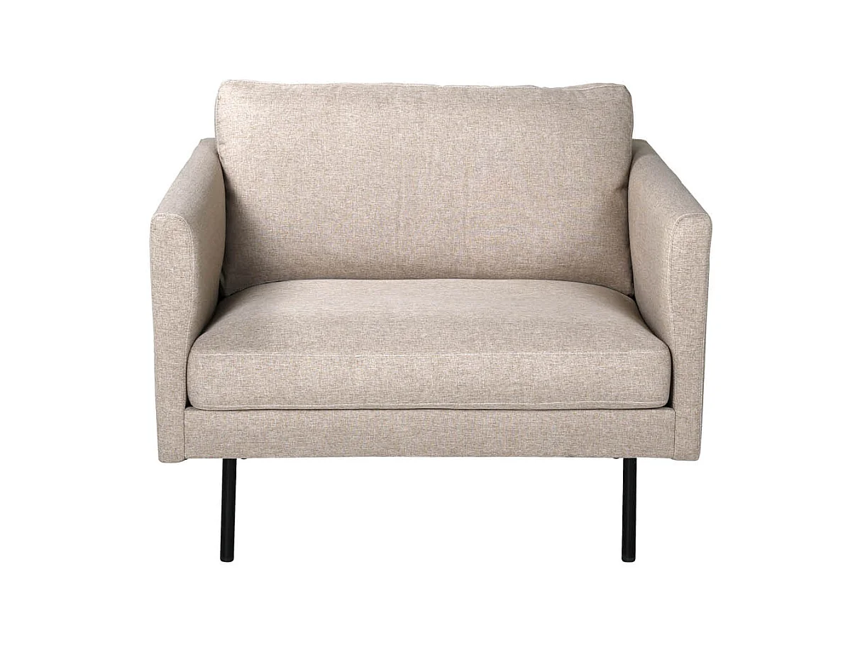 Fauteuil en Tissu "Zoom" 95cm Beige