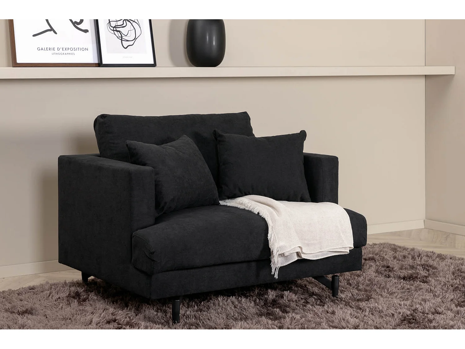 Sofia Sessel schwarz.