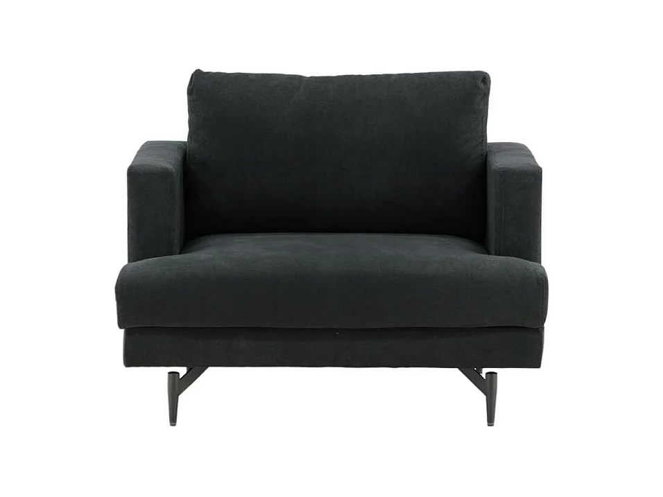 Fauteuil en Tissu "Sofia" 104cm Noir