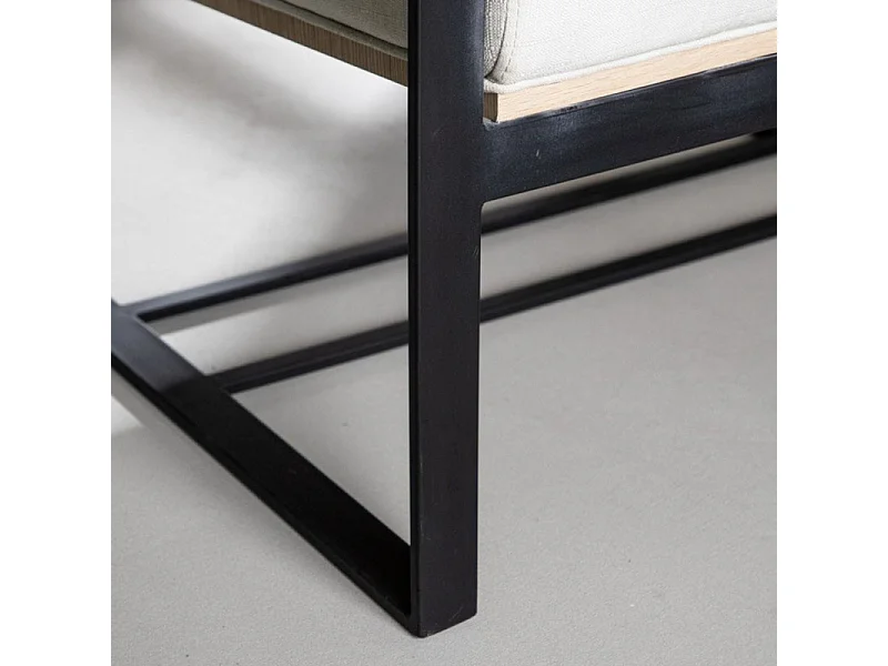 Kansas fauteuil offwhite.