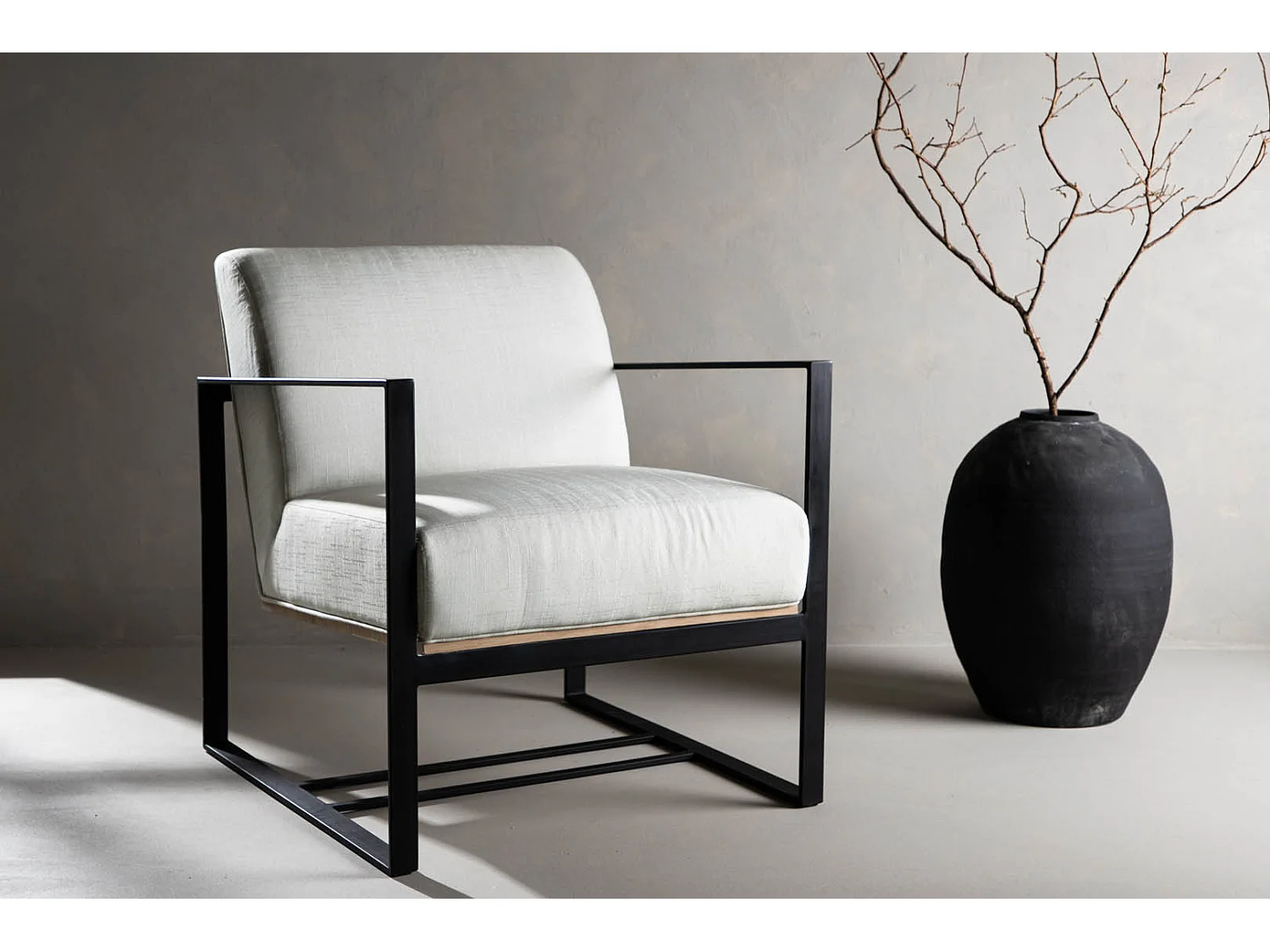 Kansas fauteuil offwhite.