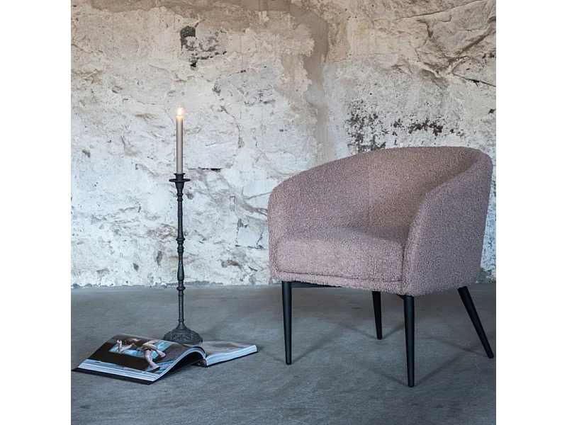 Fluffy fauteuil ours en peluche marron.