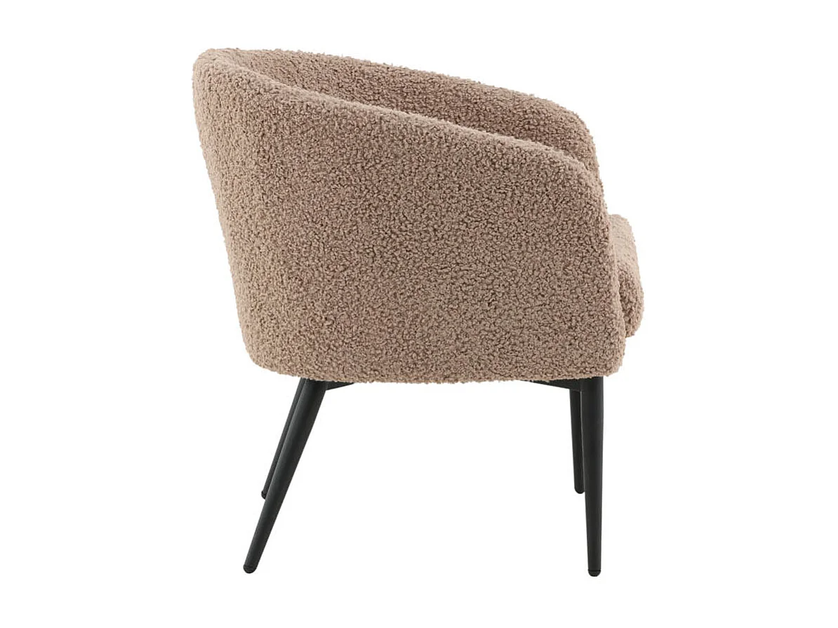 Fluffy fauteuil ours en peluche marron.