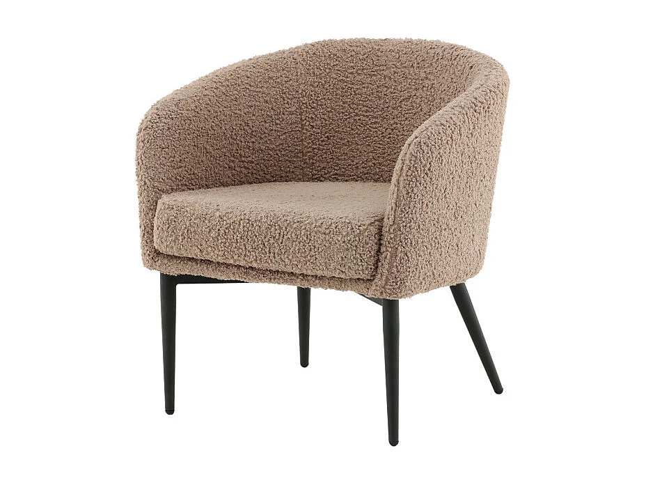 Fluffy fauteuil ours en peluche marron.