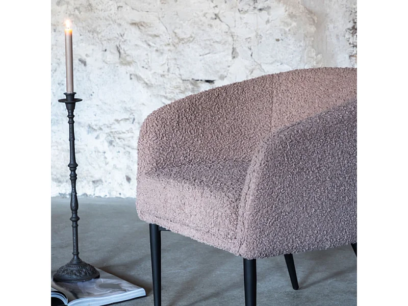 Fluffy fauteuil ours en peluche marron.