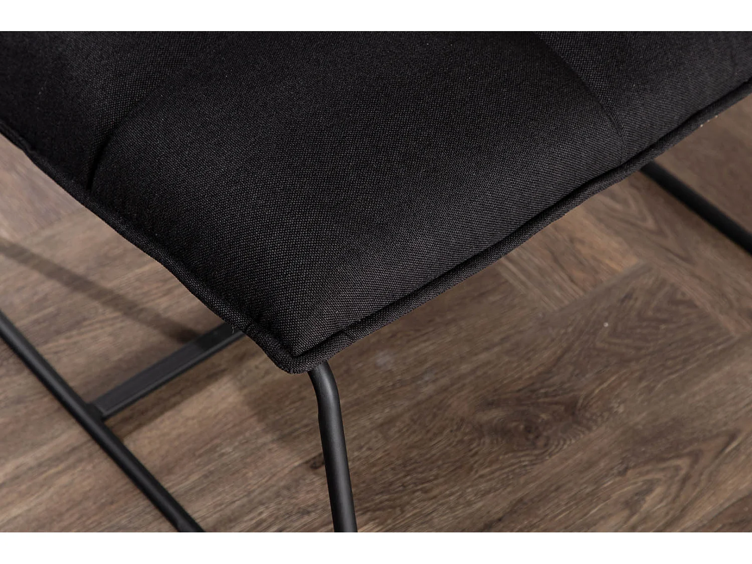 Fauteuil en Lin "Madison" 78cm Noir