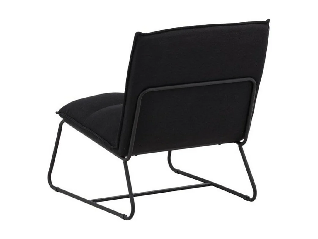 Fauteuil en Lin "Madison" 78cm Noir