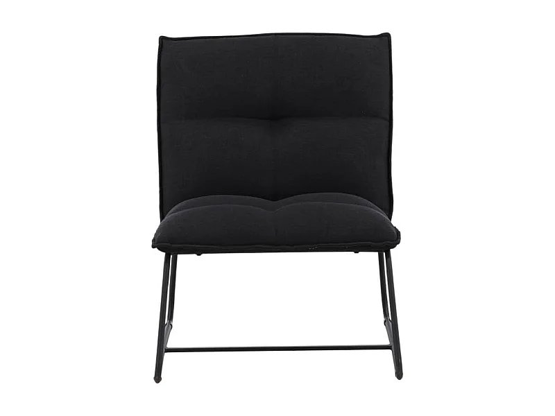 Fauteuil en Lin "Madison" 78cm Noir