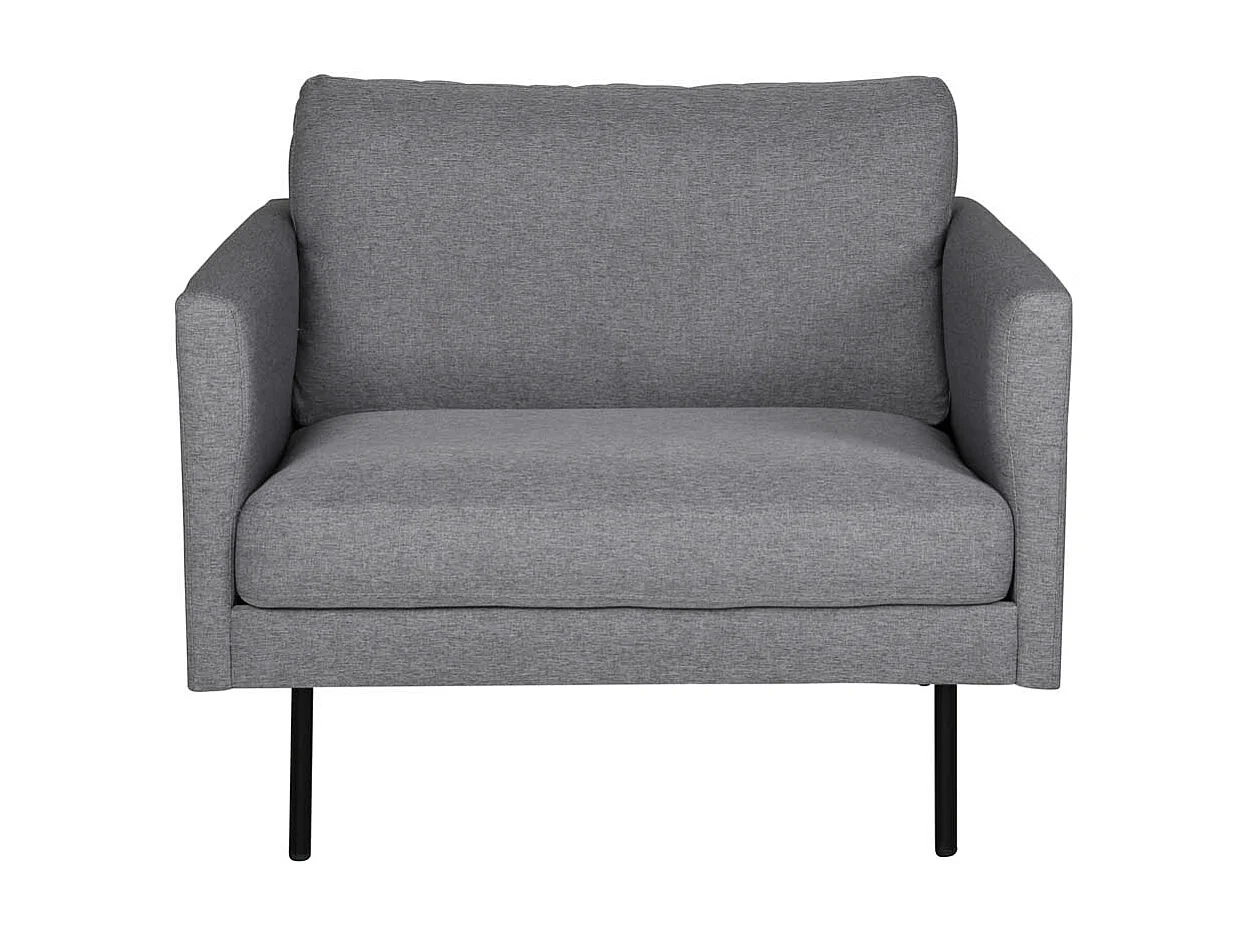 Zoom fauteuil grijs.