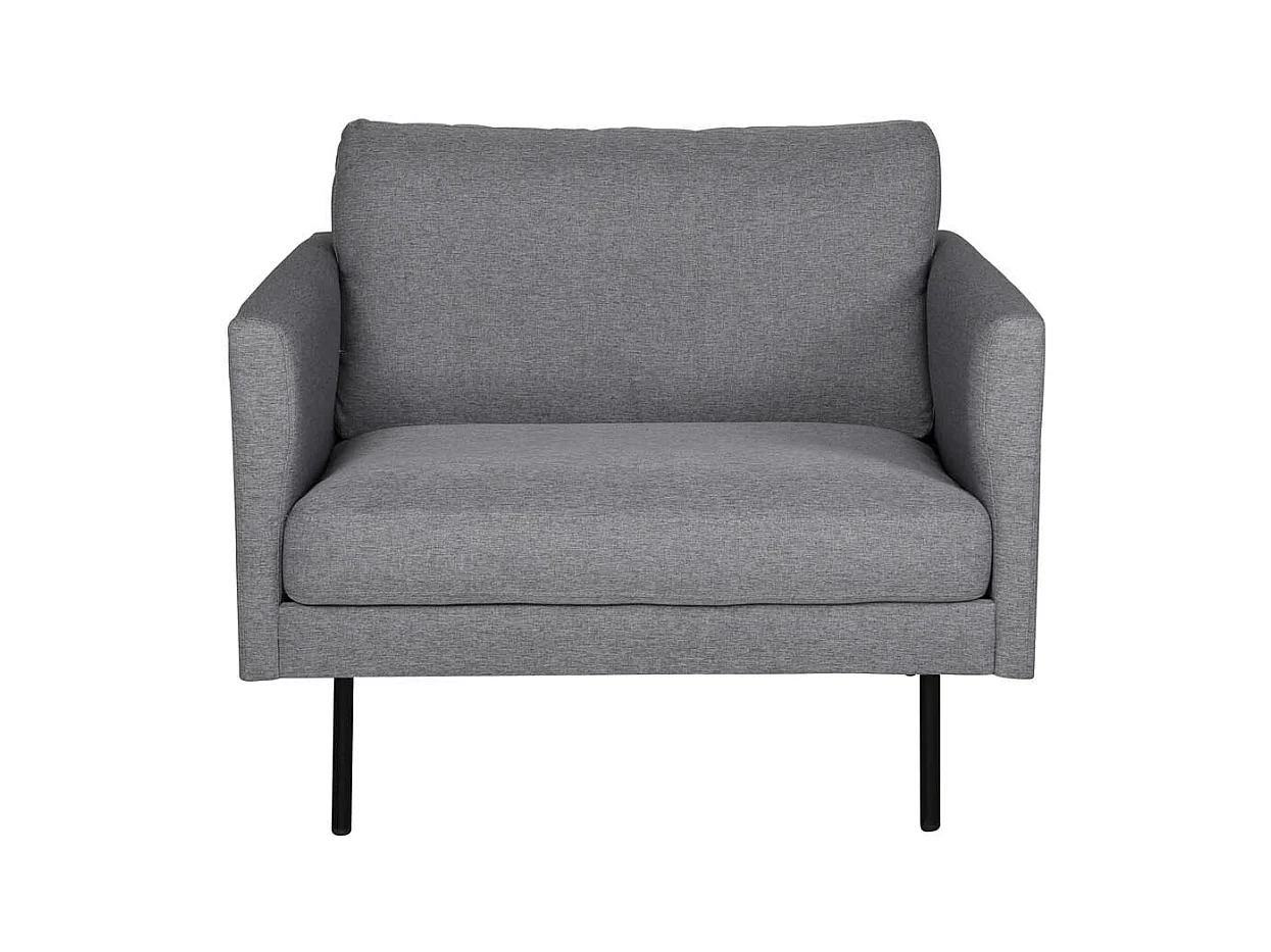 Fauteuil en Tissu "Zoom" 95cm Gris