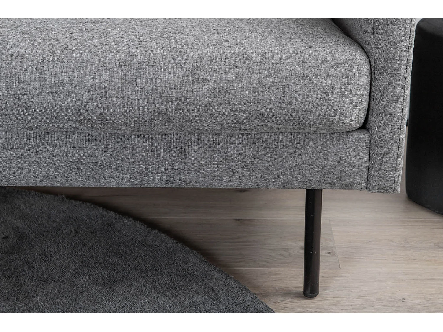 Fauteuil en Tissu "Zoom" 95cm Gris