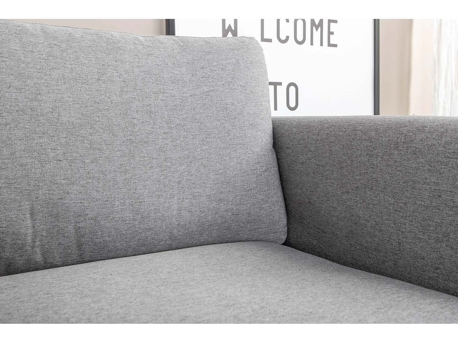 Fauteuil en Tissu "Zoom" 95cm Gris