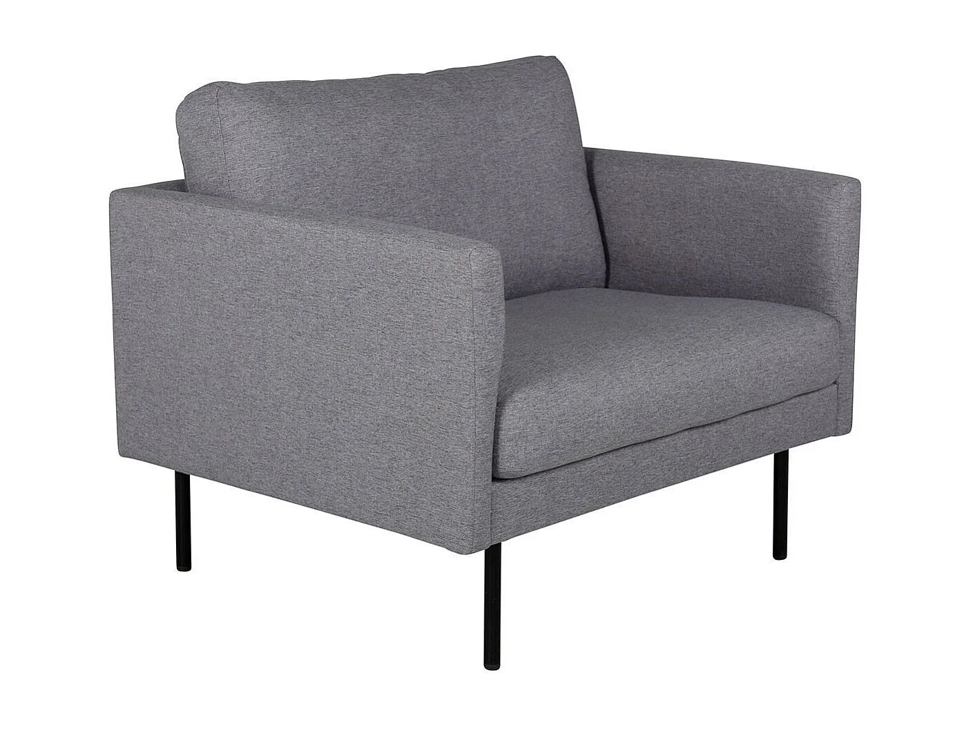 Fauteuil en Tissu "Zoom" 95cm Gris