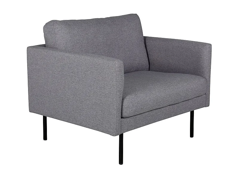 Fauteuil en Tissu "Zoom" 95cm Gris