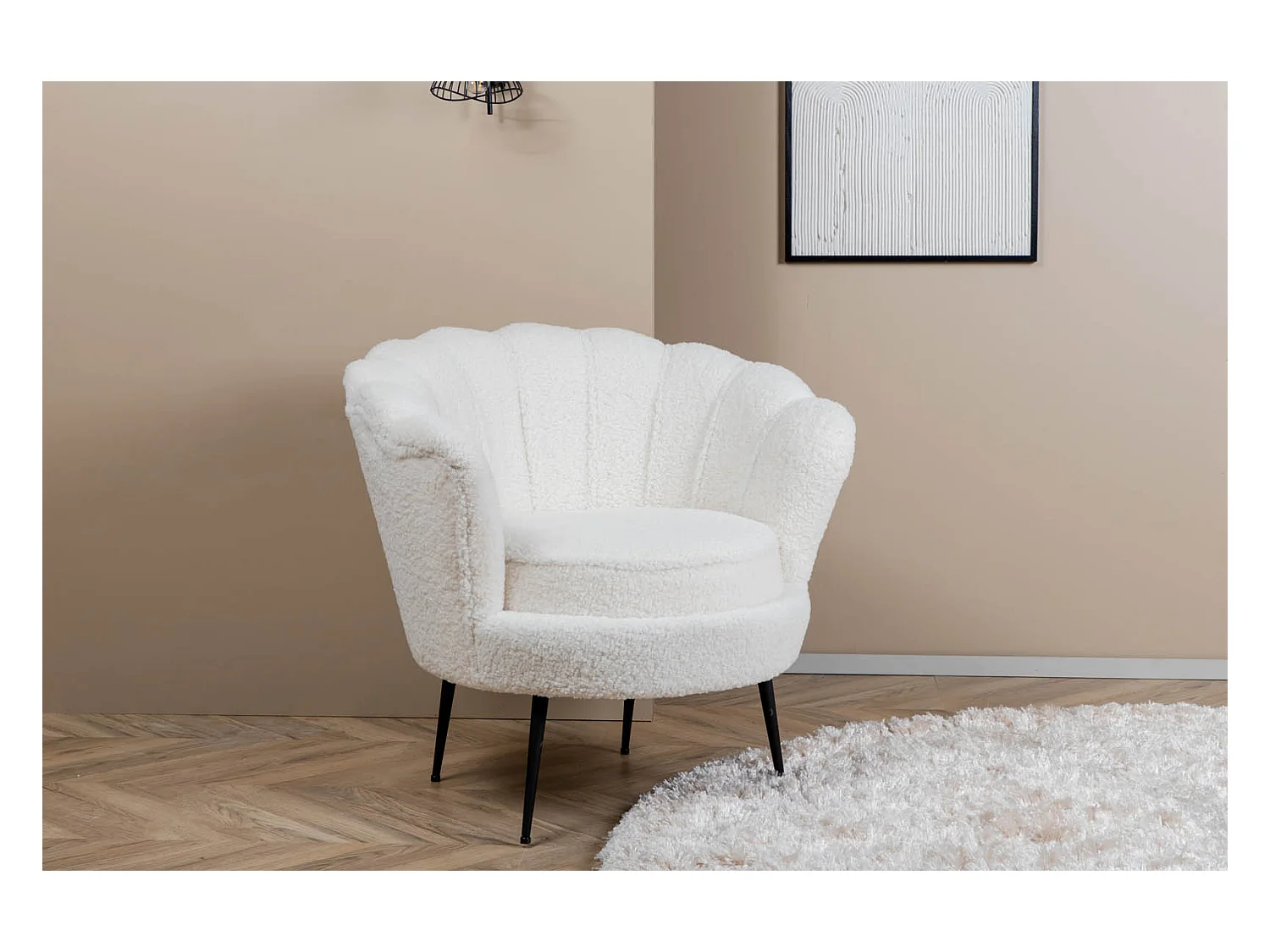 Calais fauteuil teddy wit.
