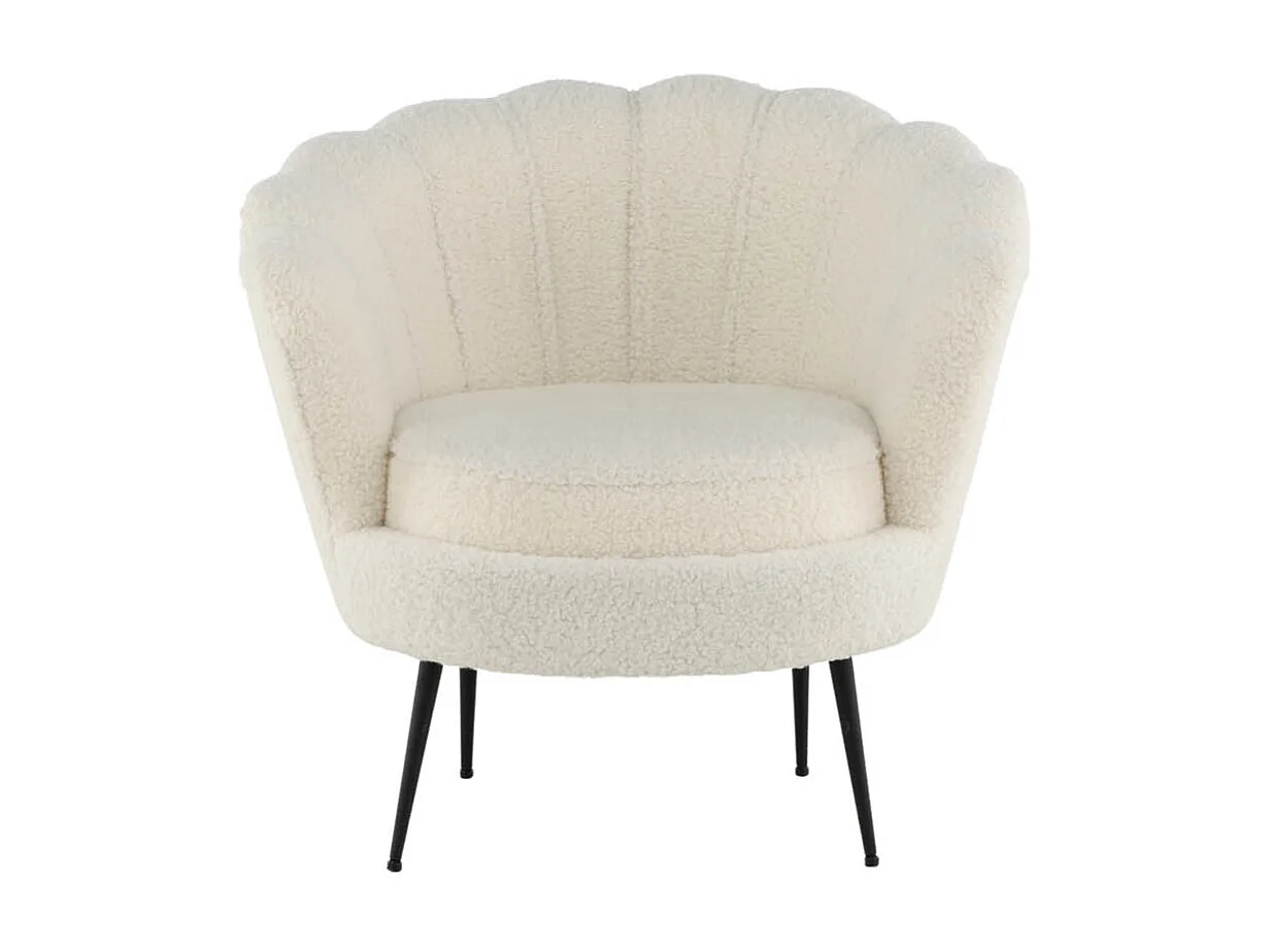 Calais fauteuil ours en peluche blanc.
