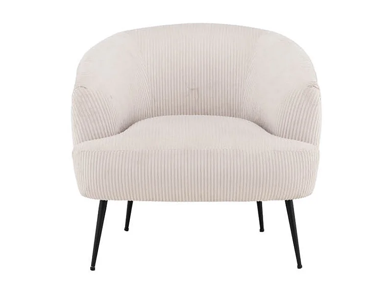 Derry fauteuil fluweel wit.